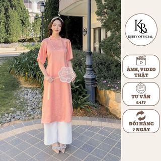 Set Áo Dài Cổ Phục kèm Quần KALOE Trang Trọng, Thanh Lịch AD08