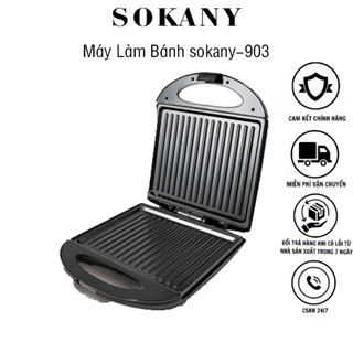 Máy Làm Bánh Kẹp Máy Nướng Máy Ép Bánh Mỳ Máy Làm Bánh Sandwich SOKANY 903