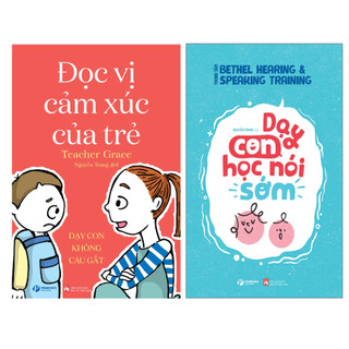 Sách - combo 2 cuốn dạy con học nói sớm + đọc vị cảm xúc của trẻ