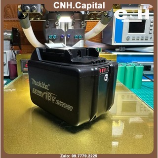 Pin makita 18v đóng mới 3 hàng cell