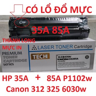 Hộp mực 85A 35A Mực in Canon 6000 6030 6030w MF3010 3050 312/325- HP P1102 P1212 P1102w M1136 M1132 P1006 -Có Lỗ Đổ Mực