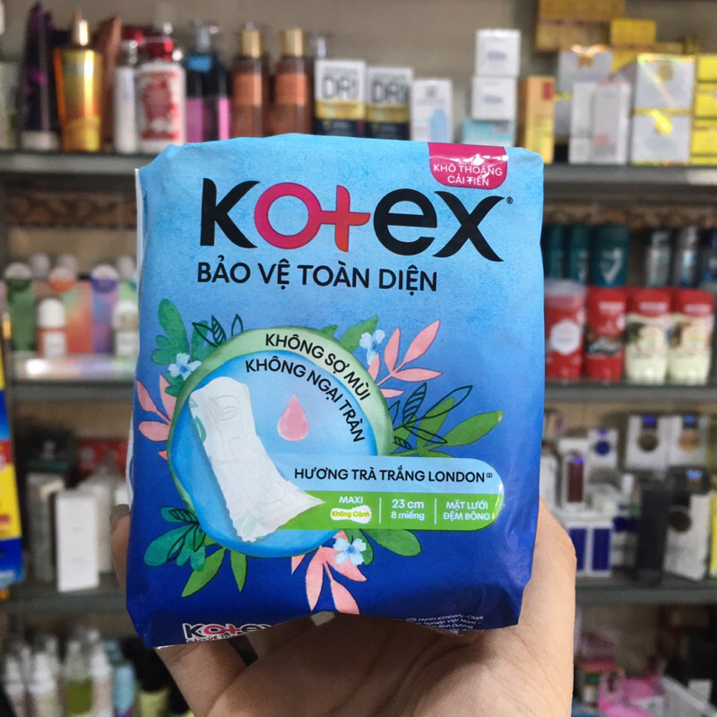Băng vệ sinh Kotex khô thoáng Maxi không cánh 8 miếng 23cm
