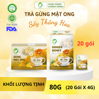 Trà Gừng Mật Ong Sấy Thăng Hoa Eherbal 20 gói 80g