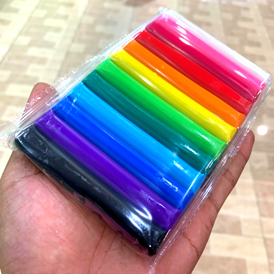 Đất Nặn 12 màu Gstar GS12 200P sản xuất tại Thái Lan có khuôn và cây lăn - Học Sinh Store