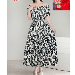 Đầm maxi tầng,tay búp