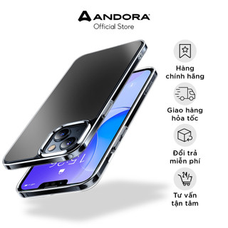 Ốp lưng Torras Diamond-G Case mặt lưng kính pha nhựa trong suốt cao, chống ố vàng cho IPhone 14 Series