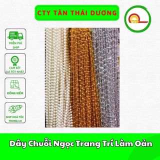 3Met Dây Chuỗi Ngọc Trang Trí Làm Oản Làm Đồ Handmade
