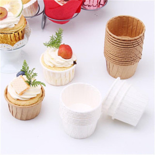 Set 50 Cốc Giấy Trắng đựng bánh Cupcake/ Muffin