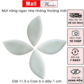 2 miếng lót độn nâng ngực WANNABE MUT02 mút mềm mại giúp bạn tạo sự căng đầy phù hợp cho áo tắm, áo ngực mỏng