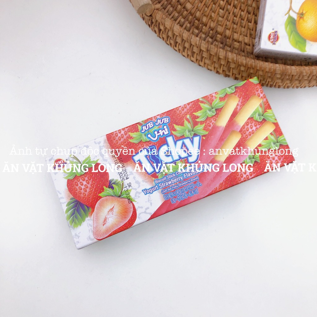 Bánh Que Ticky Socola Sữa Thái Lan, Bánh Quy Que Phủ Kem
