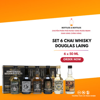 [CHÍNH HÃNG] - XTAY - Set Rượu Mini 6 Chai Douglas Laing Remarkable Regional Malts - 50ML x 6 - 46%