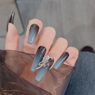 Charm nơ lụa đá gắn móng trang trí móng nail lẻ viên