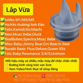 [Đường Kính 2cm] Van Chân Không,Van Thoát Sữa Máy Hút Sữa Điện Đôi Ichiko,Hichito,Rozabi,Real Bubee Và Nhiều Hãng