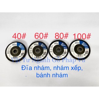 Nhám xếp nhám mài gỗ đường kính 100mm