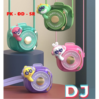 Quạt mini quạt đeo cổ quạt không lá xinh tươi dj phim hoạt hình sạc usb - giá rẻ