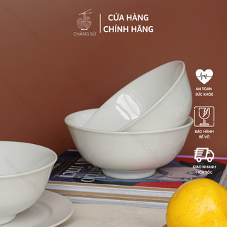 Bát tô phở loe trắng chiết yêu sứ Hảo Cảnh - HC