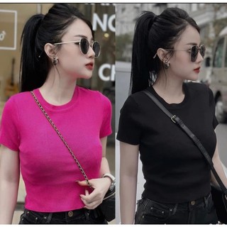 Áo thun nữ ôm siêu tôn dáng lên form chuẩn đẹp