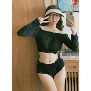 Set Áo Croptop Nữ SANJOLI Set Bộ Thể Thao Nữ đi biển Sexy Phối Quần Cá Tính phong cách Hàn quốc VD NEW 10