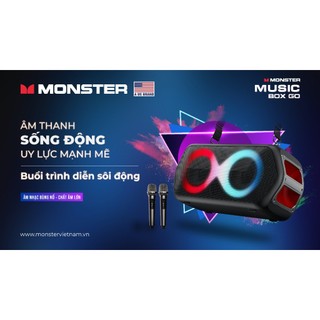 Loa Monster Musicbox Go - Kèm 2 Micro