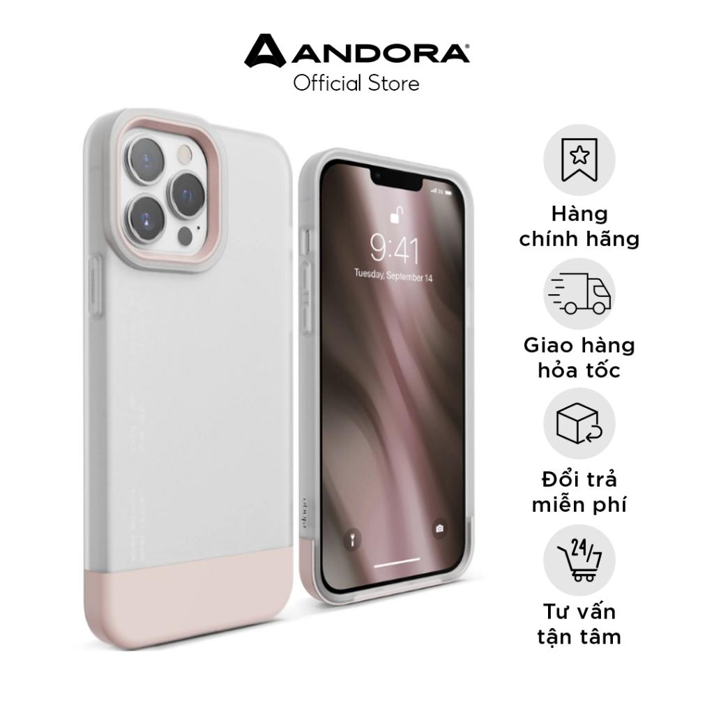 Ốp lưng Iphone 12/12 Pro/12 Pro Max/13 mini/13/13 Pro/13 Pro Max/15 Pro/15 Pro Max ELAGO TORRAS chín