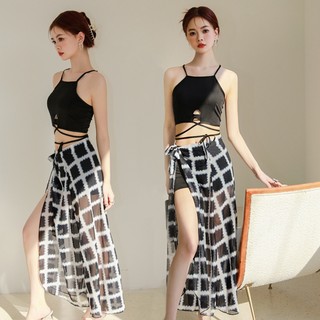 (Sẵn) Bộ đồ bơi tắm biển nữ Bikini 3 mảnh kín đáo gợi cảm