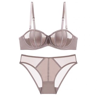 Bộ đồ lót nữ có gọng đệm mỏng vải satin cao cấp nâng ngực tự nhiên B31-8815