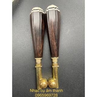 Tay nắm gỗ trục khóa đồng cho đàn nhị