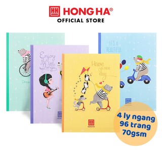 Vở 4 ly ngang 96 trang Hồng Hà Class Dreaming Bear - 0424 dành cho học sinh miền Trung - Nam
