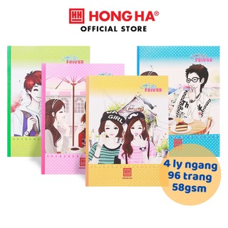 Vở 4 ly ngang 96 trang Hồng Hà Class Hello Friend - 0389 dành cho học sinh miền Trung - Nam
