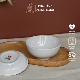 Chén nước chấm sứ trắng mini - Bát chấm nhỏ đựng gia vị, nước mắm, tương cà, xì dầu - Chàng Sứ HC 03B