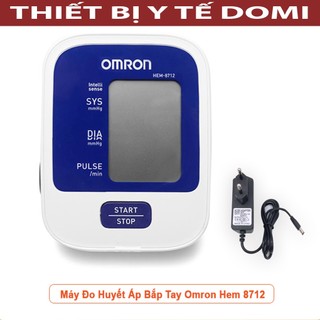 Máy đo huyết áp bắp tay omron hem - 8712 + tặng bộ đổi nguồn chính hãng