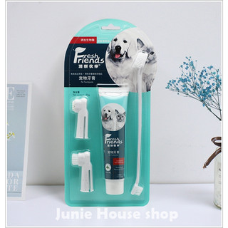 Bộ Kit bàn chải kem đánh răng cho chó mèo