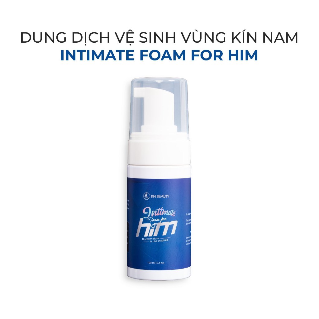 Gel Vệ Sinh Nam Tạo Bọt INTIMATE FOAM FOR HIM KN BEAUTY 100ML