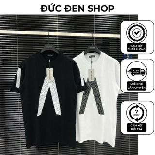 Áo Phông Nam Nữ Ba Len Họa Tiết Chữ V Ngược Mặt Sau In Chữ Siêu Nét - Chất Liệu Cotton Thoáng Khí
