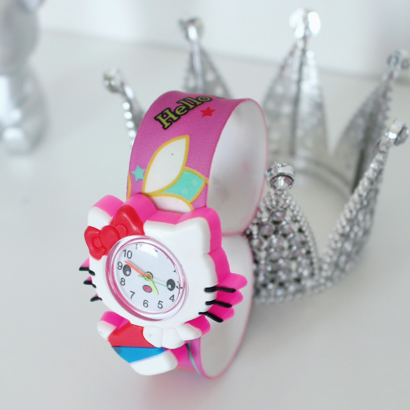 Đồng Hồ Kity Trẻ Em Đập Tay In Hình 3D Sắc Xảo - Hàng Loại 1