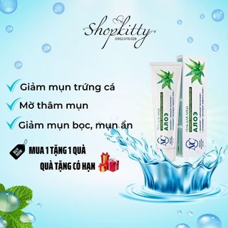 giảm mụn NC Nga gel lô hội giảm mụn ẩn đầu đen trứng cá mụn cám se khít lỗ chân lông dùng cho da dầu da hỗn hợp