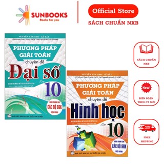 Sách - combo phương pháp giải toán chuyên đề đại số 10 + hình học 10