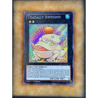 INOV UK 1st tem vàng mã đầu secret Rare Lá bài thẻ Yugioh Toadally Awesome - Tặng bọc bài nhựa bảo quản ZX