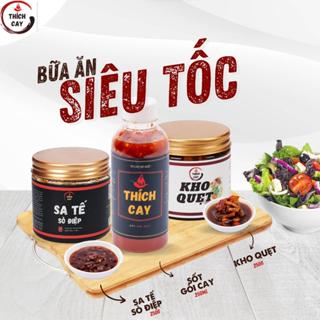 Combo Siêu Tốc - Sa tế sò điệp, Sốt gỏi cay, Kho quẹt tôm thịt 250g & 250ml