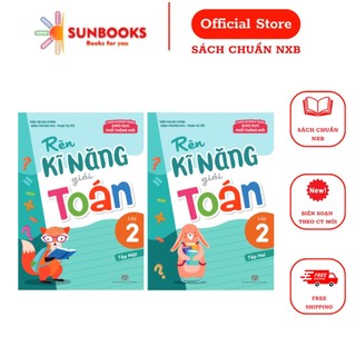 Sách - combo rèn kĩ năng giải toán lớp 2 - tập 1 tập 2