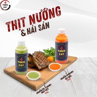 Combo Hải Sản - Sốt me chua cay 250ml, Muối ớt xanh mù tạt 250ml