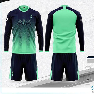Bộ bóng đá thể thao CLB Spurs Xanh Dài Tay 2024