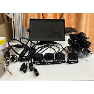 Bộ Cam hành trình xe tải 4 mắt. cảm biến AI. thẻ nhớ 128G