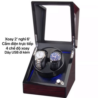 Hộp đồng hồ tự động xoay automatic chuyên dụng dành cho đồng hồ cơ