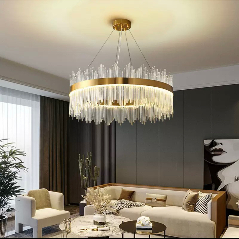 [CAM KẾT GIÁ RẺ NHẤT][ĐÈN THẢ PHA LÊ TRÒN D800] Đèn Thả Pha lê d800 trang trí nội thất giá tốt nnhấ