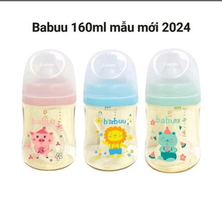 Bình sữa Babuu Bình sữa ,Babuu cổ rộng PPSU  (Tặng thêm quà núm ty tổng nhận 3 núm )