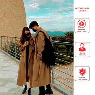 BAO KIỂM- SẴN Áo Măng Tô Nam Nữ Chất Kaki Lụa Tàu Mịn Không Nhăn Dày Dặn QCCC HÀNG LOẠI 1 Có Ảnh Thật Khách ChụP