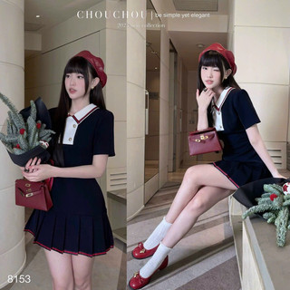 Đầm midi xanh cổ yếm phối nơ lưng ✨