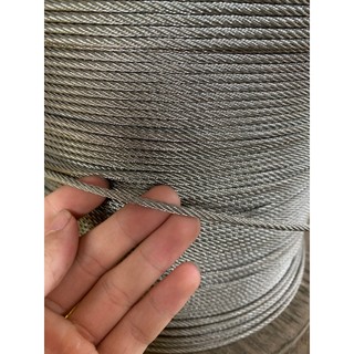 Dây cáp inox 304 chắc chắn, da dụng, phi từ 2,4,5,6mm