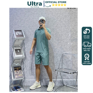 Đồ bộ Adidas cao cấp mùa hè chất mát chuẩn phom xịn đẹp Ultra UH4-0161 Bộ thể thao nam cộc tay thun lạnh mùa hè 2024